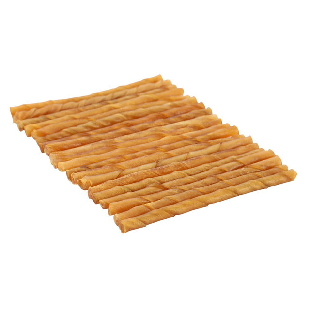 6x Natural Beef Rawhide Bone Stick Chews Dog Treats