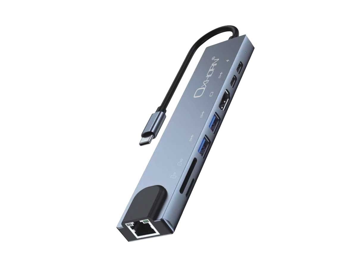 OXHORN AD-U31-801 USB C to HDTV Adapter (8-in-1)