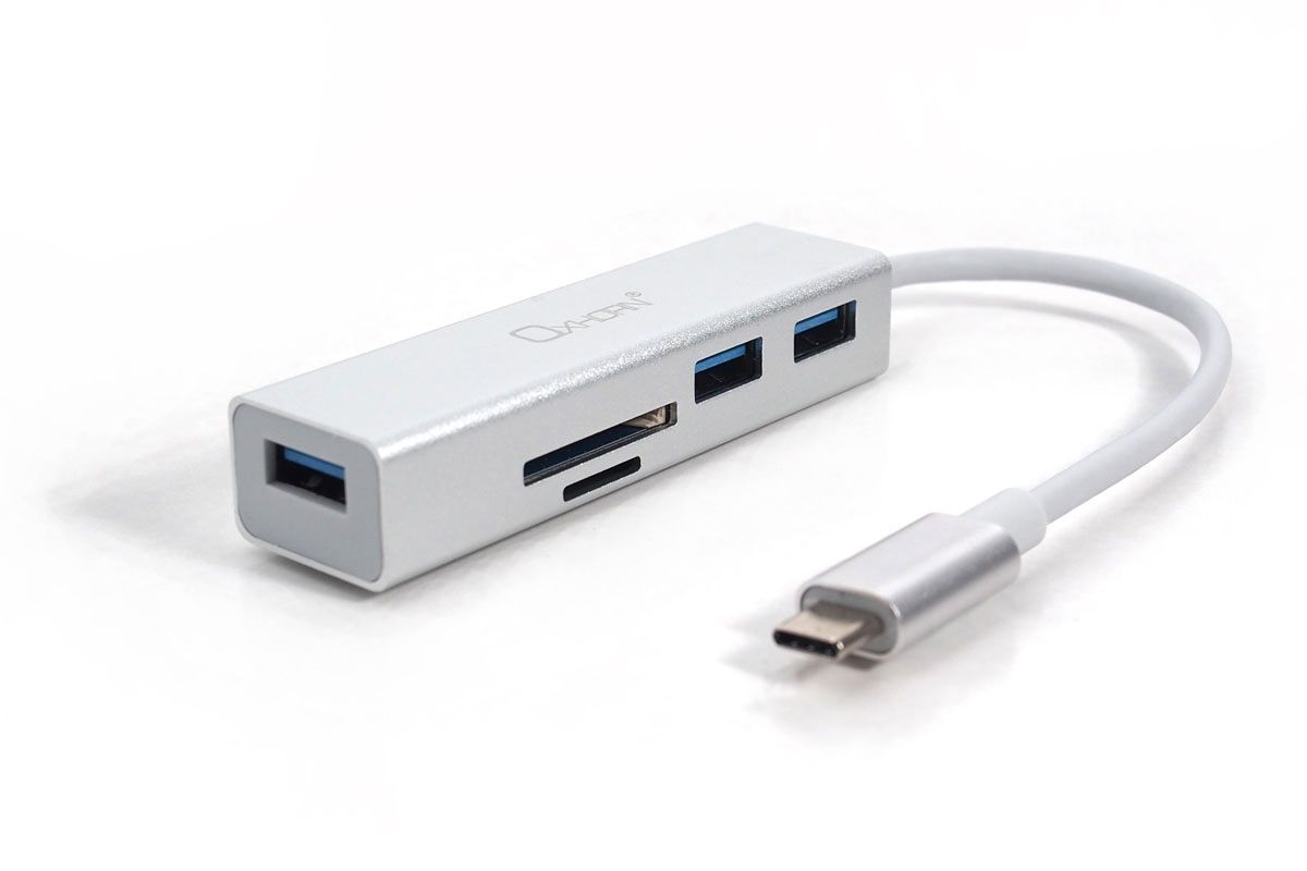 OXHORN AD-U31-H3C Type C to USB3.0 HUB+Card Reader