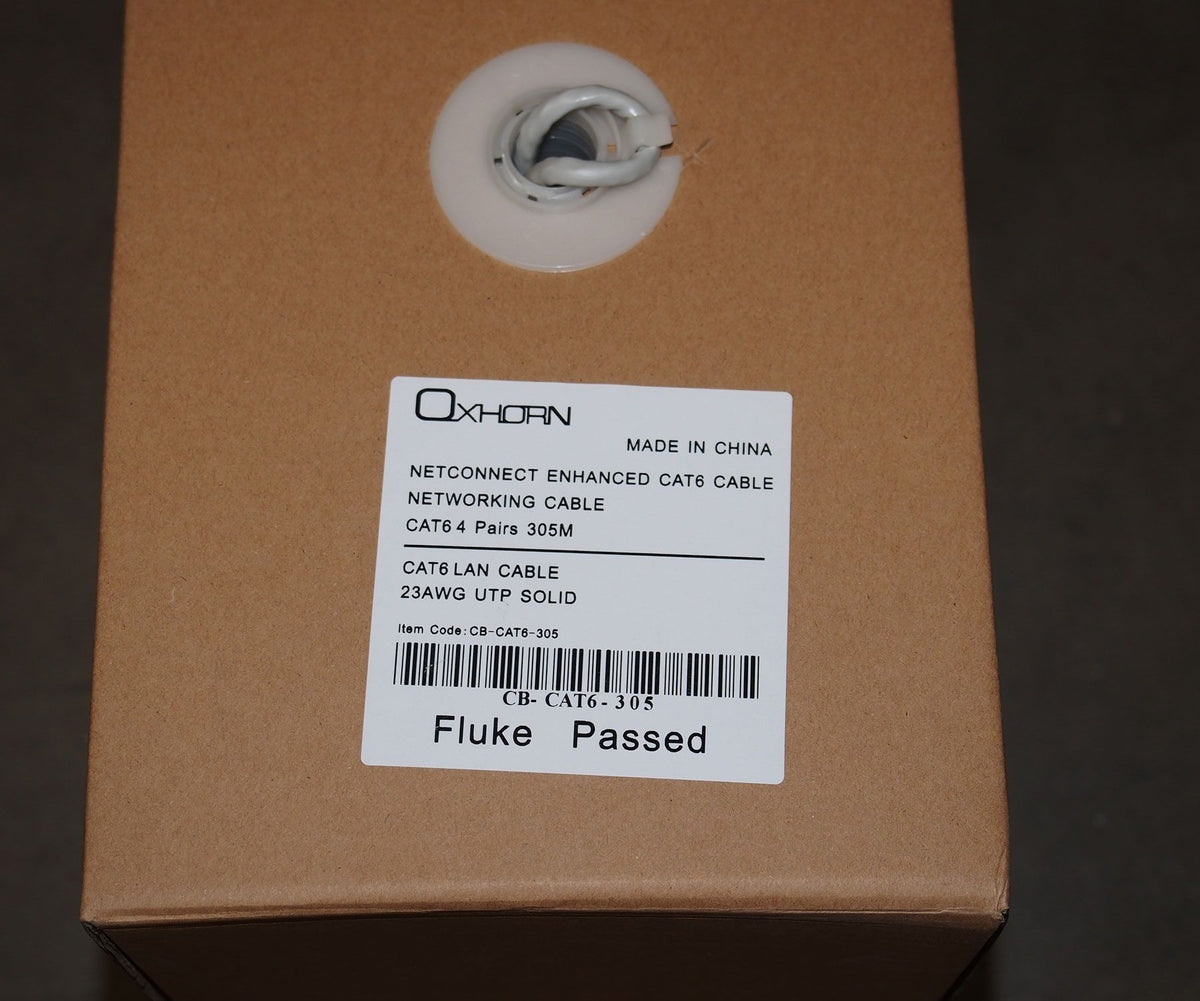 OXHORN CB-CAT6-305 Network Cable Cat6 305m Roll