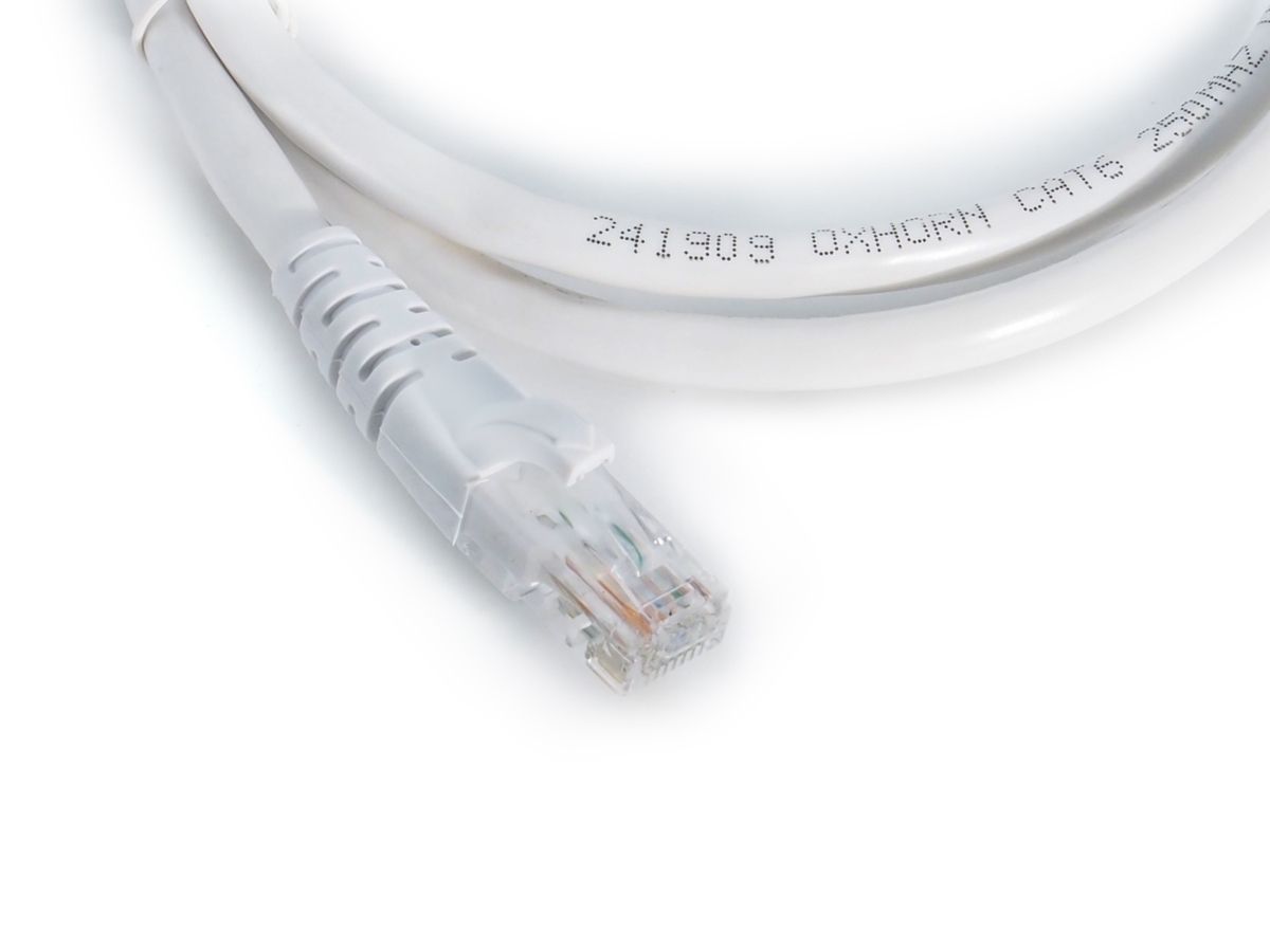 OXHORN CB-CAT6-W010 Network Cable Cat6 10m White