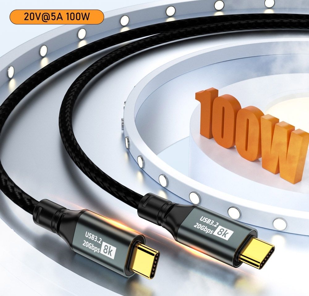 OXHORN CB-CC-322 USB C 3.2 Gen 2x2 Cable 2m