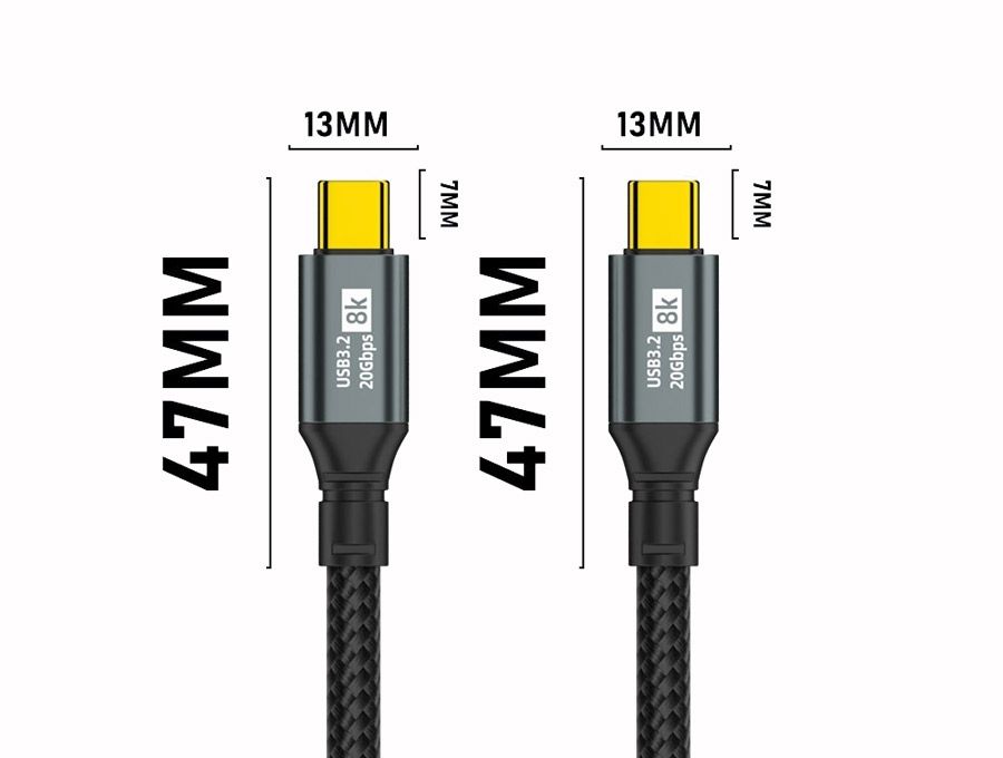 OXHORN CB-CC-322 USB C 3.2 Gen 2x2 Cable 2m