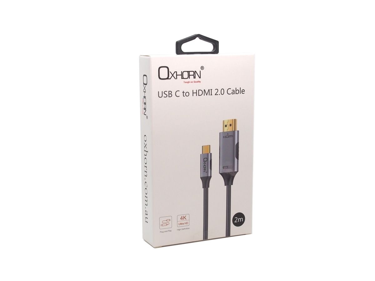 OXHORN CB-CH-402 USB C to HDMI 2.0 Cable 2m