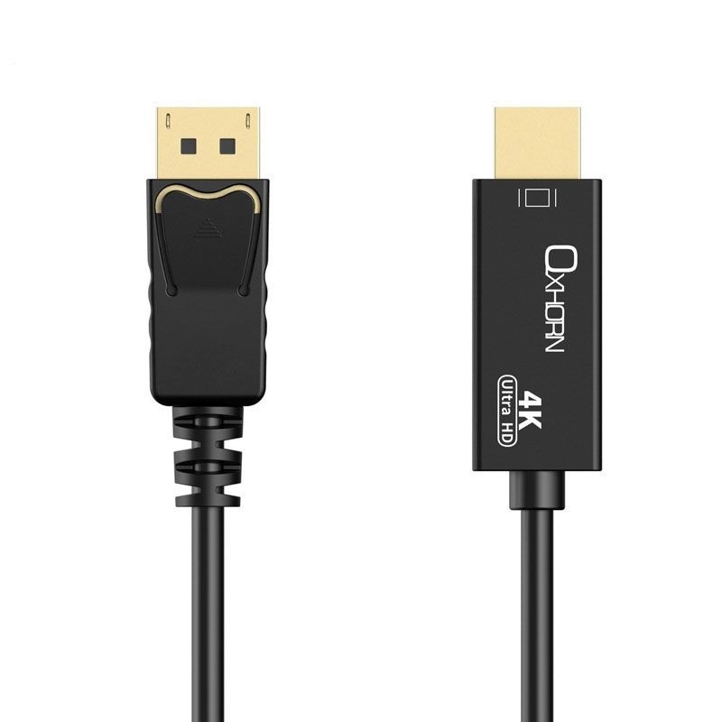 OXHORN CB-DP-HDMI-01 DisplayPort to HDMI Cable 4K, 1m
