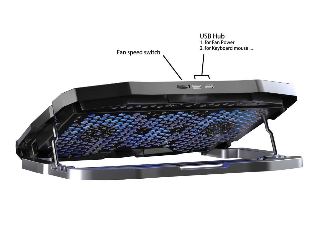 OXHORN LC-1701 Laptop Cooling Stand High Adjustable