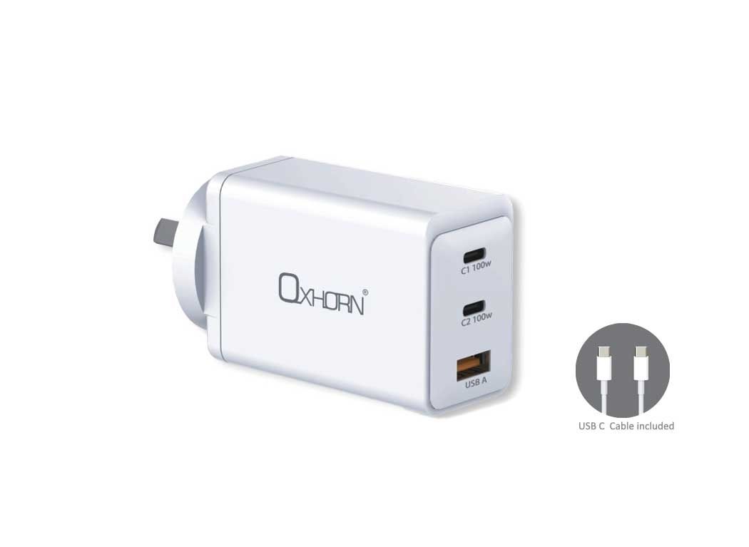 OXHORN NB-PD100S PD 100W GaN Charger 3-Port
