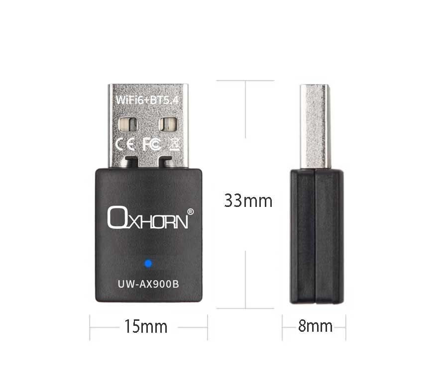 OXHORN UW-AX900B USB AX900 + Bluetooth 5.4 Adapter