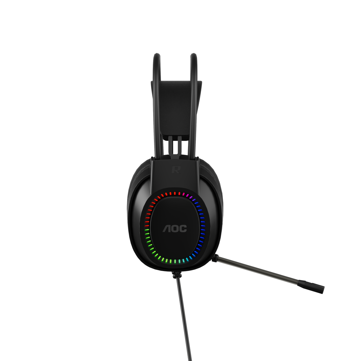 AOC ACG2500BK Wired RGB USB Gaming Stereo Headset 2M Cable Black