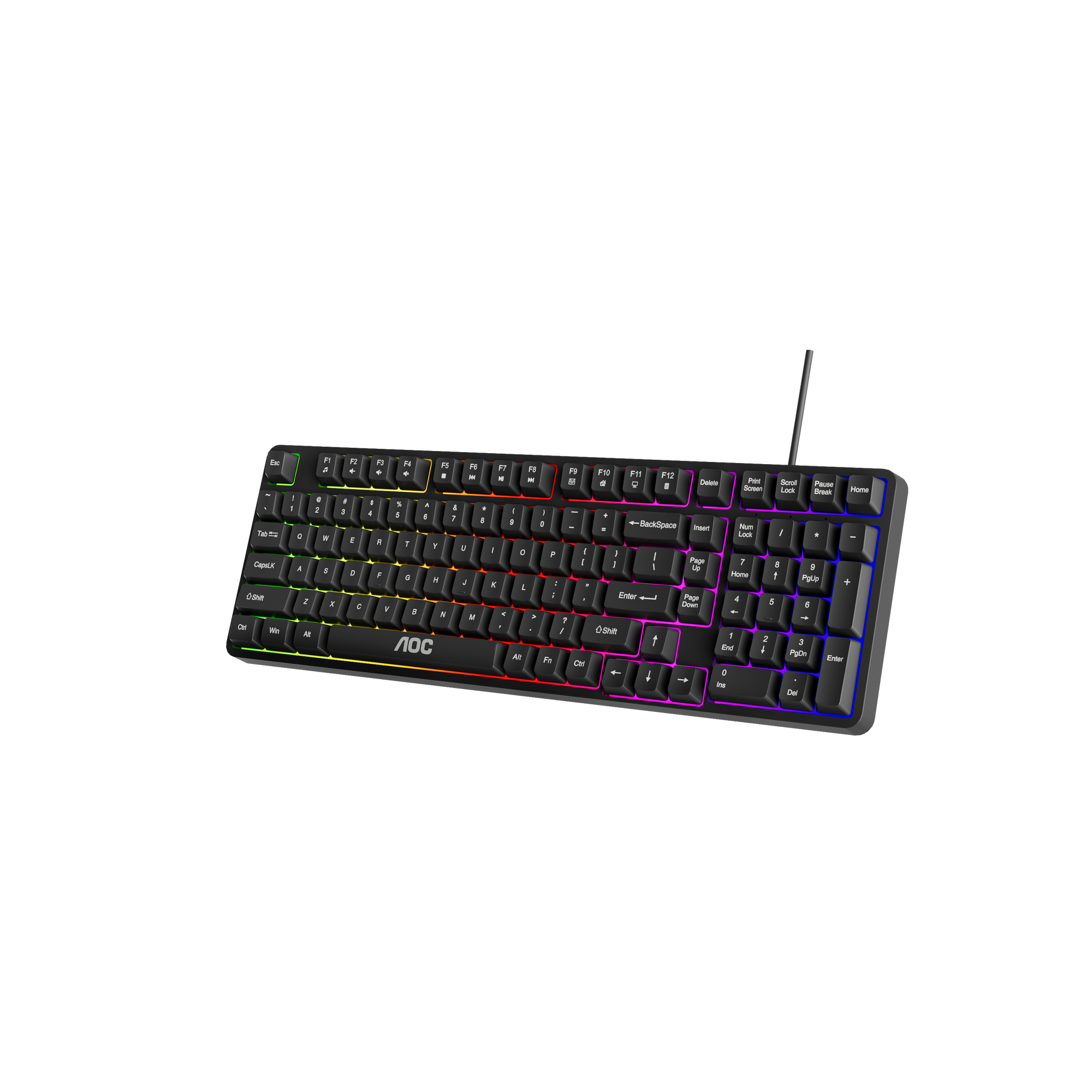 AOC GK116B/97 Wired RGB Gaming Keyboard 120-key