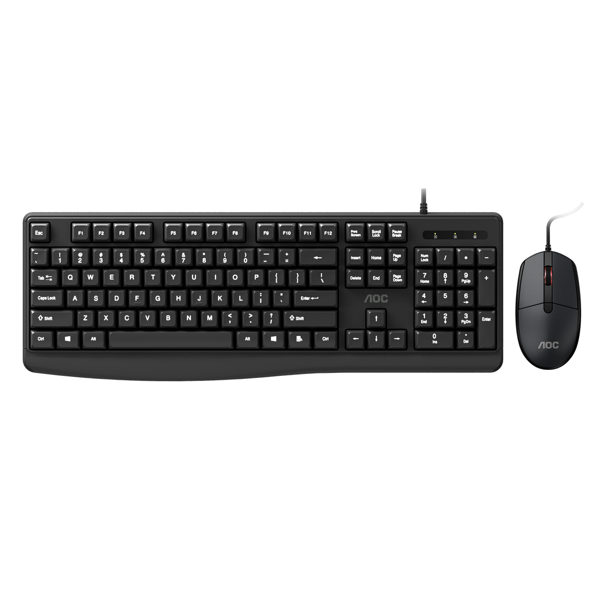 AOC KM170B/97 Wired Home & Office Keyboard + Mouse Combo 1.5M cables Black