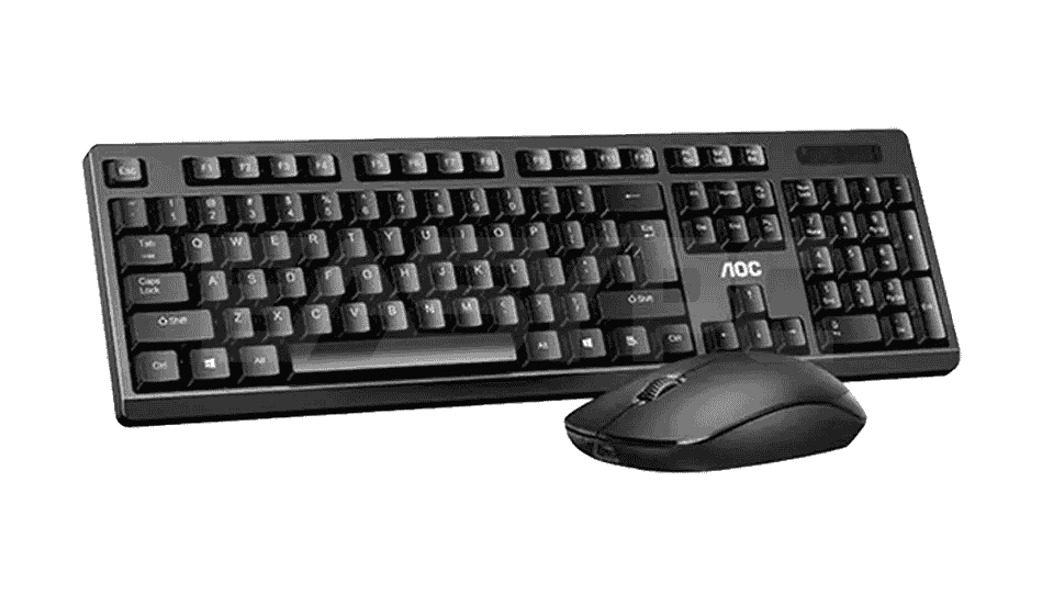 AOC KM210B/97 Home & Office Wireless Keyboard & Mouse Combo 2.4G USB Black