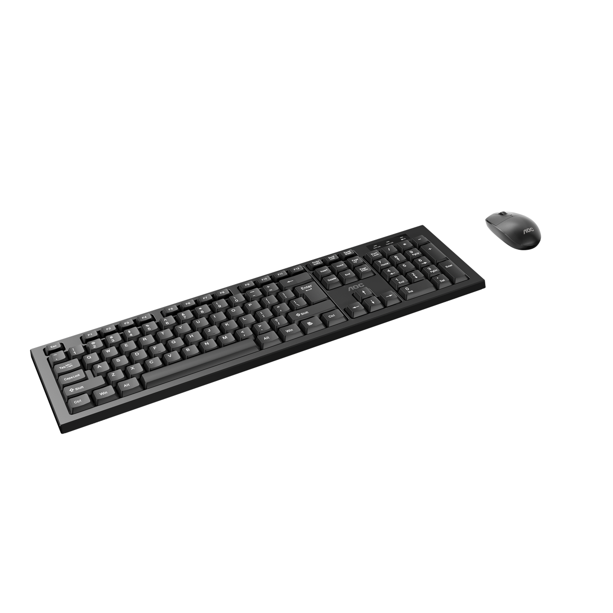 AOC KM210B/97 Home & Office Wireless Keyboard & Mouse Combo 2.4G USB Black