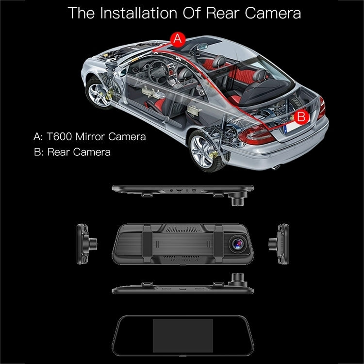 Anytek T600 Ultra HD Dual Cameras 5.5 inch IPS Touch Screen Car DVR Driving