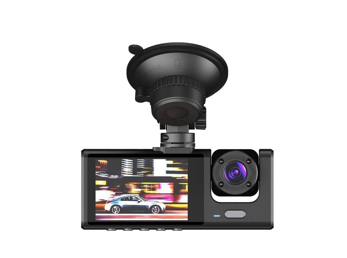 BDI C309 3-Camera 1080P Front & 720P Inside 2 Inch Screen + 480P Back Dash Cam