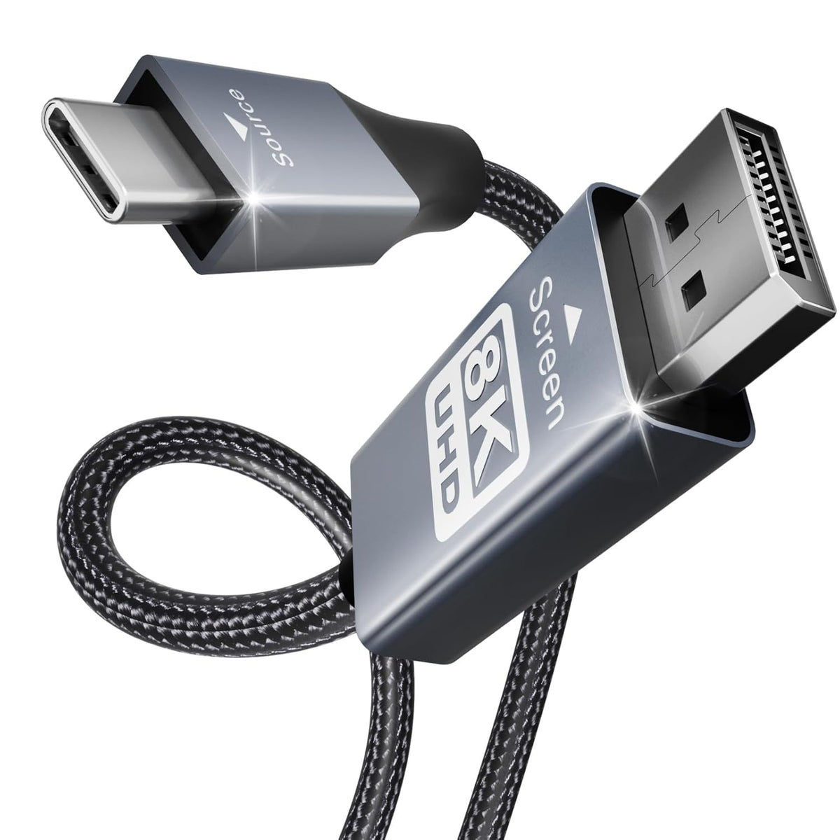 BENFEI 207GY-6F USB-C to DP 1.8M 8K@60Hz Thunderbolt 3