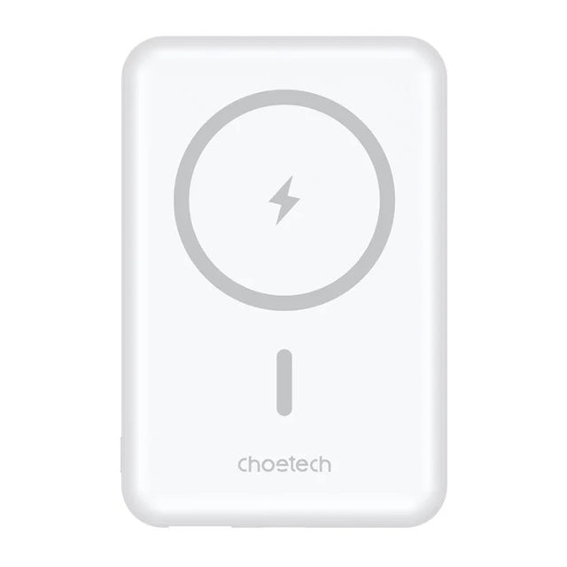 CHOETECH B662-WH USB-A + USB-C + Wireless Magnetic Power bank 5000mAh (White)