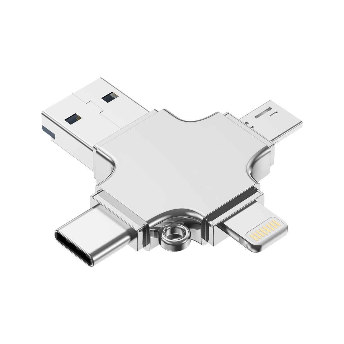 Choetech CR-002-SL EasyGO A+C+Micro+lighting four in one card reader