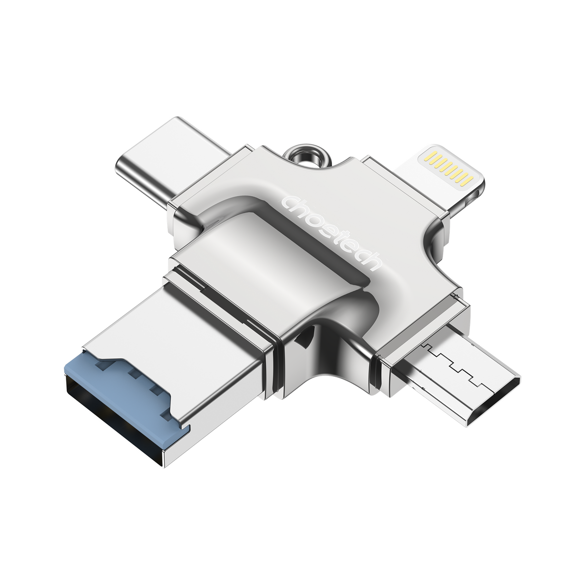 Choetech CR-002-SL EasyGO A+C+Micro+lighting four in one card reader