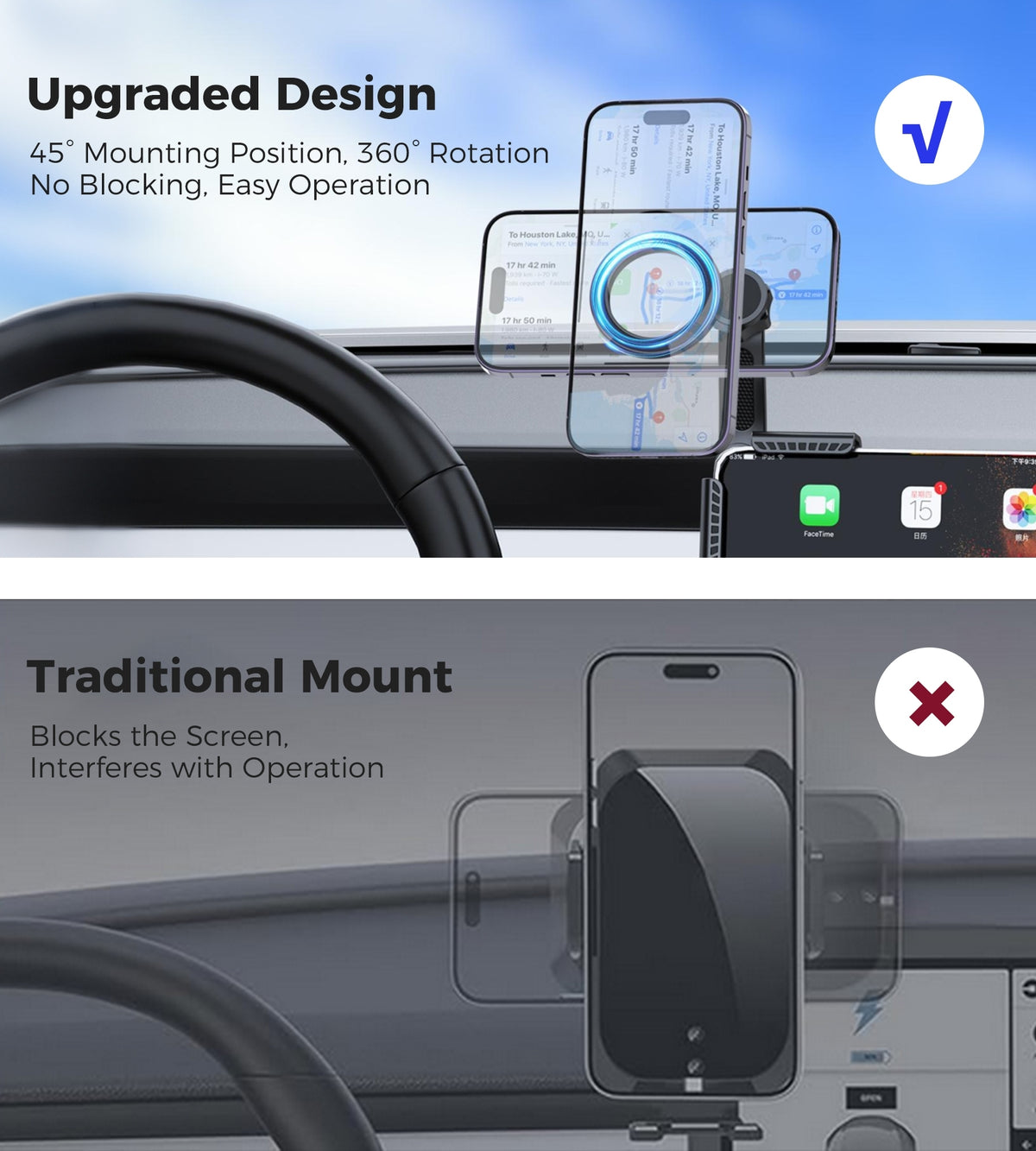 Choetech H090 Car Headrest Tablet & Phone Holder (4.7-10.2 inch)
