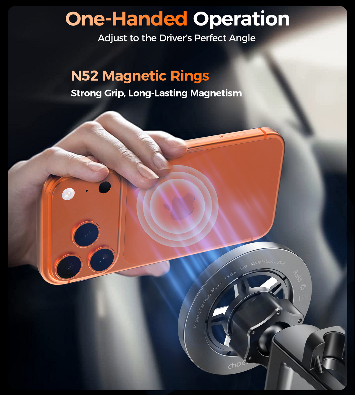 Choetech H093-BK Magnetic Car Phone Mount