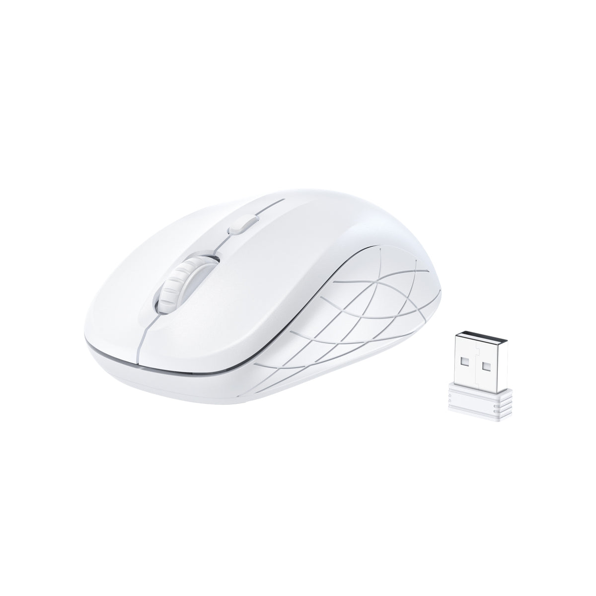 Choetech KB-002-WH single-mode 2.4G wireless mouse, white