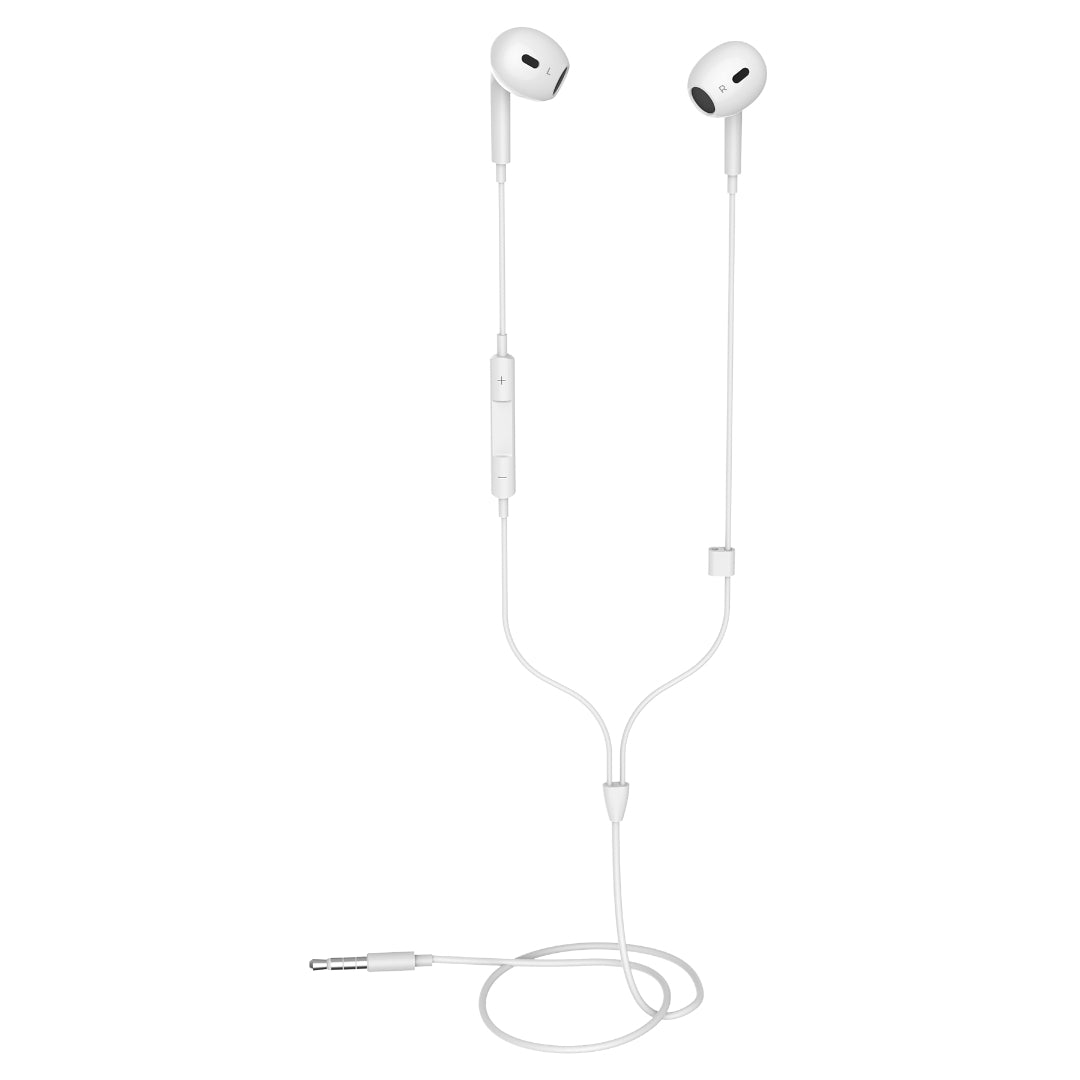 Choetech OC-A016 3.5mm lateral in ear Stereo sound Wired Headphones White