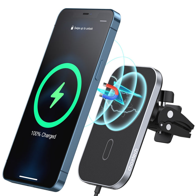 CHOETECH T200F 301 15W MagLeap Magnetic Wireless Car Charger Holder 1.5M Cable