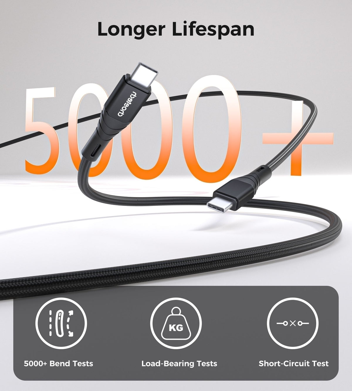 CHOETECH XCC-1008 USB-C-C PD100W M to M Fast charging Cable 1M Black