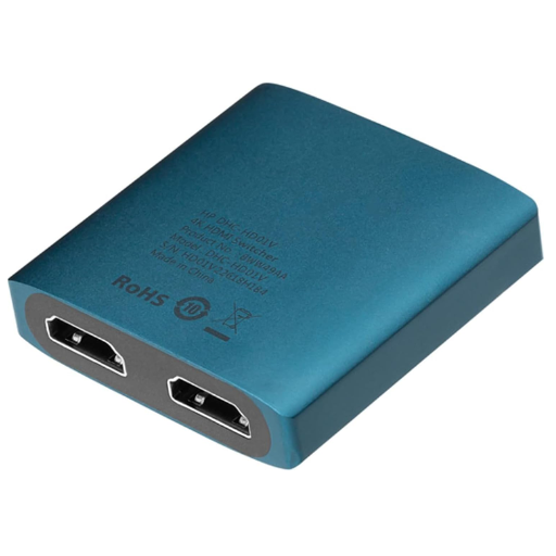 HP DHC-HD01V 4K Professional Dual Port HDMI Switch Hub for PC / TV / Monitor