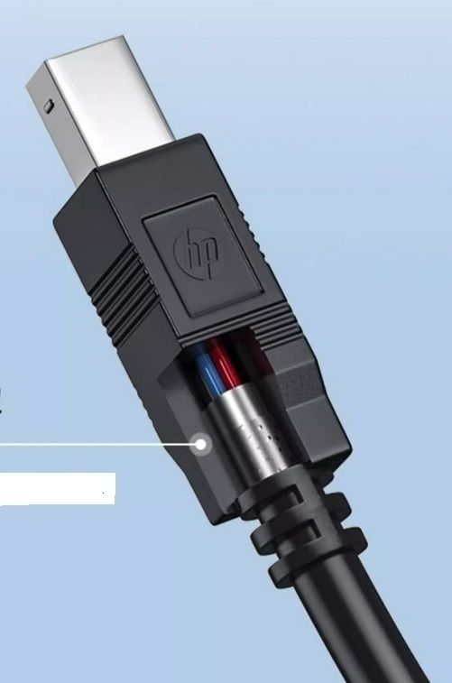 HP DHC-PT100-1.5M USB-A to USB-B v2.0 cable 1.5M Black