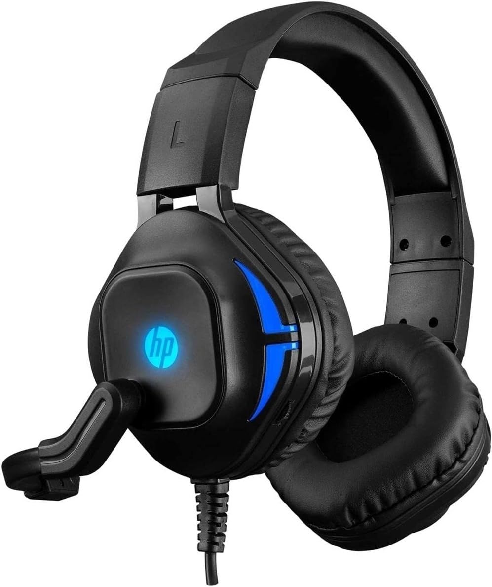HP DHE-8002 Wired Gaming Headset for PC / Laptop -USB +3.5mm with LED