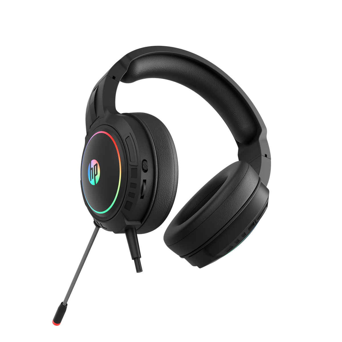 HP DHE-8006 Wired USB 7.1 Surround Sound Gaming Headset RGB LED for PC / Laptop-USB