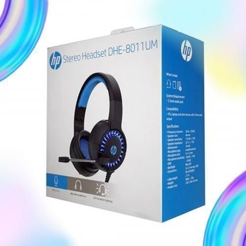 HP DHE-8010UM Wired Stereo Gaming Headpset - USB + 3.5mm with LED