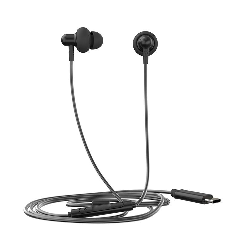 HP DHH-1126-BK TUSB-C Headphones Black with Microphone