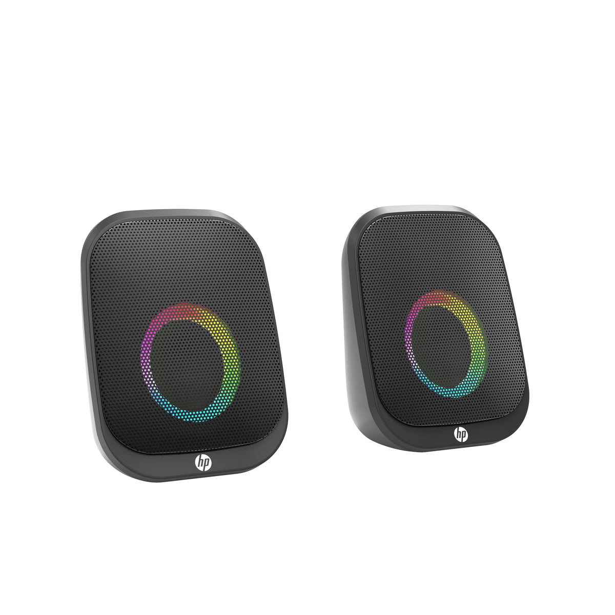 HP DHS-2113 Wired Bluetooth Speaker Portable USB AUX LED Stereo Sound Black
