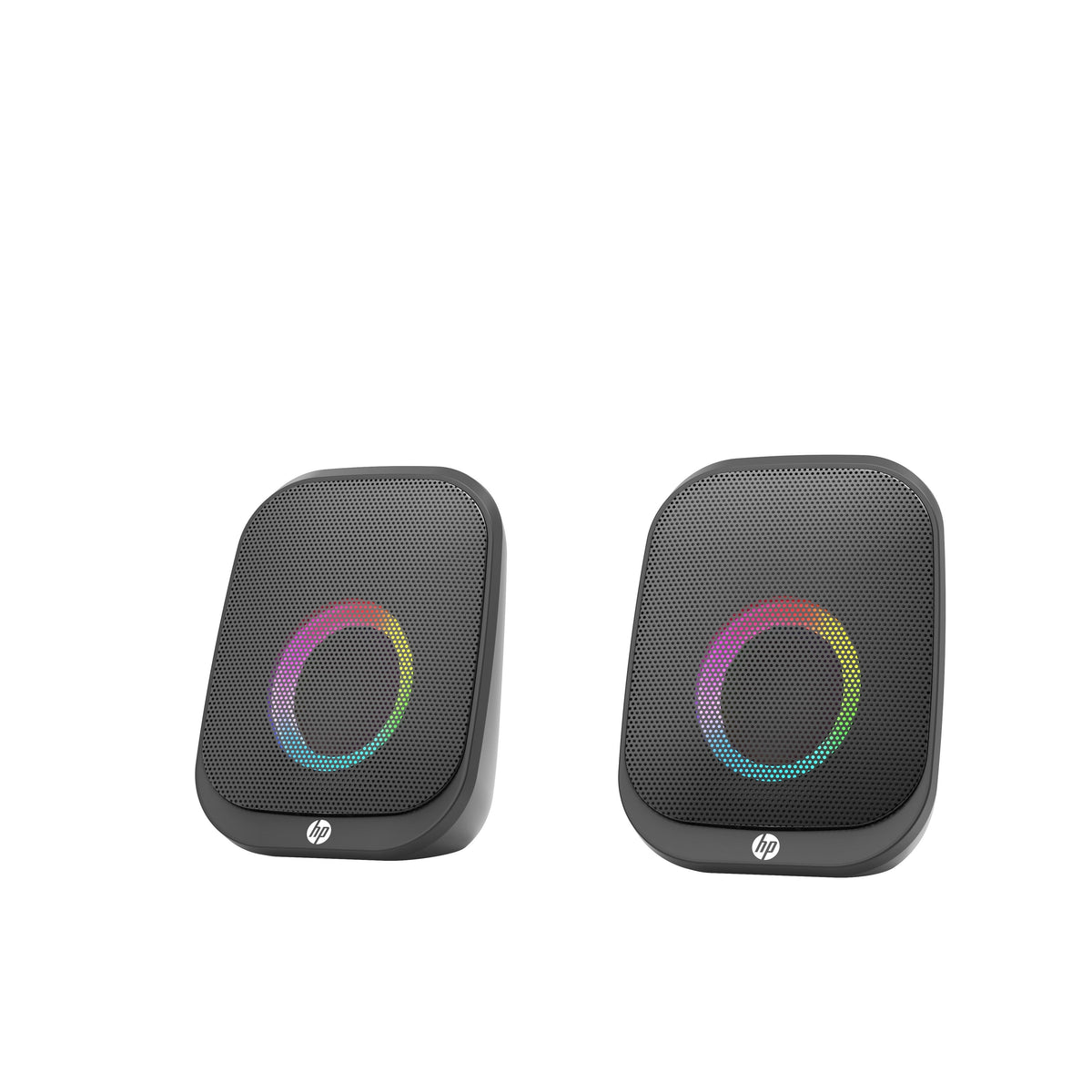 HP DHS-2113 Wired Bluetooth Speaker Portable USB AUX LED Stereo Sound Black