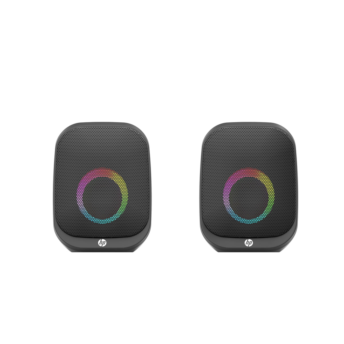 HP DHS-2113 Wired Bluetooth Speaker Portable USB AUX LED Stereo Sound Black