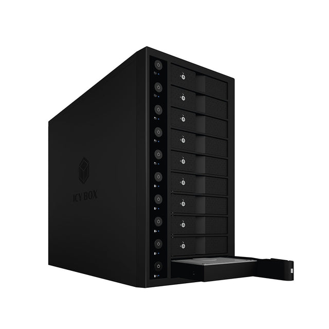 ICY BOX IB 3810 C31 SINGLE enclosure 10x HDD USB 3.1 2 Type C or Type interface