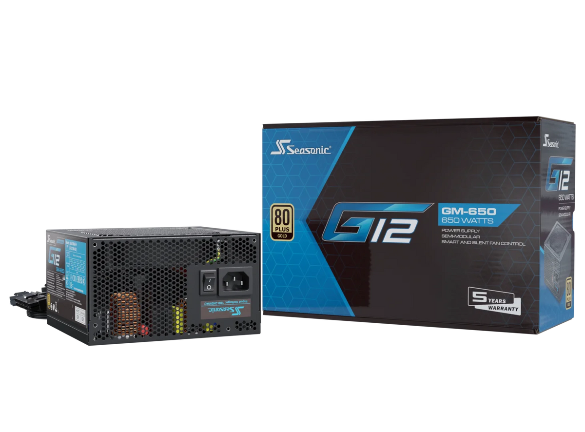 Seasonic 650W G12 V1.5 GM-650 Semi-Modular 80 PLUS Gold ATX PSU
