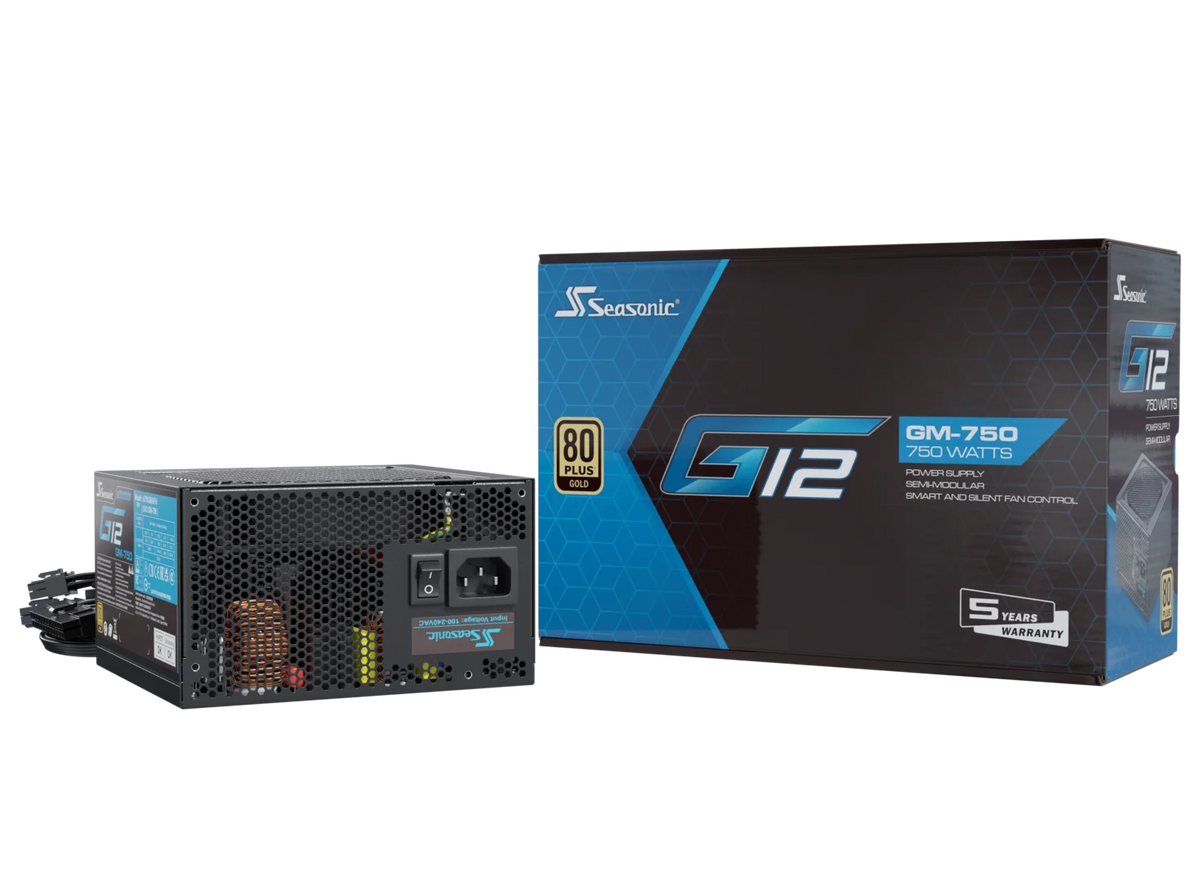 Seasonic 750W G12 V1.5 GM-750 Semi-Modular 80 PLUS Gold ATX PSU