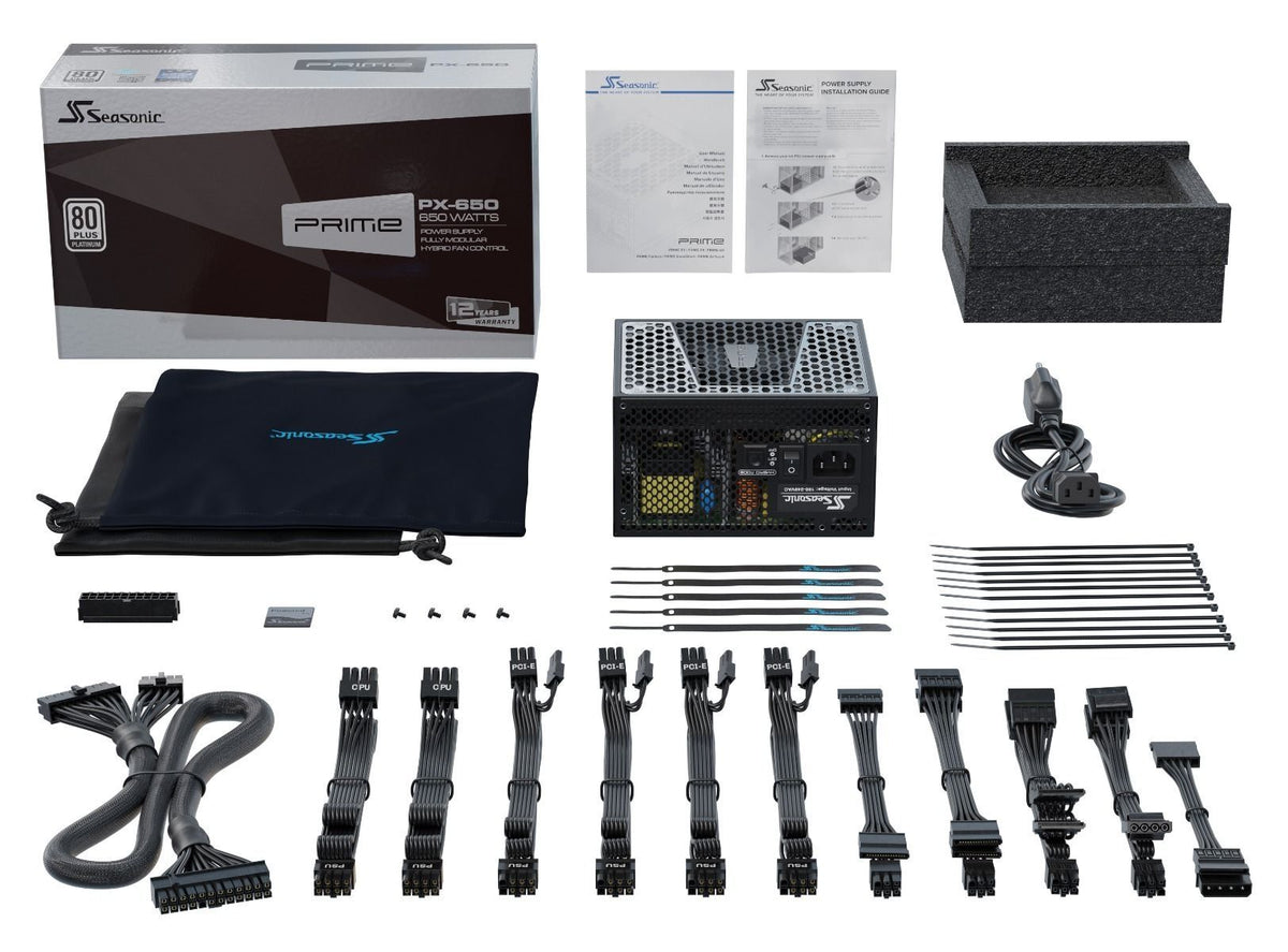 SeaSonic 650W PRIME PX-650 Platinum PSU (SSR-650PD2) (OneSeasonic)