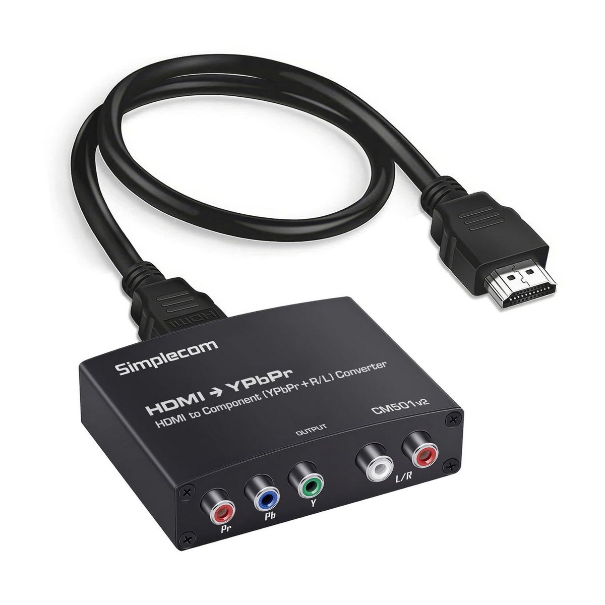 Simplecom CM501v2 HDMI to Component Video (YPbPr) and Audio (L/R) Converter