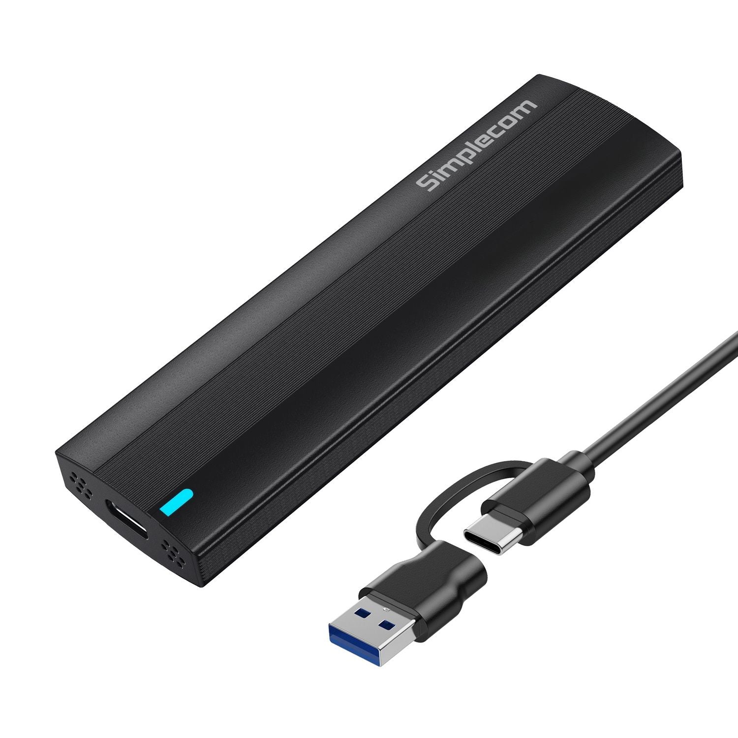 Simplecom SE517 NVMe / SATA Dual Protocol M.2 SSD Tool-Free USB-C Enclosure USB 3.2 Gen 2 10Gbps
