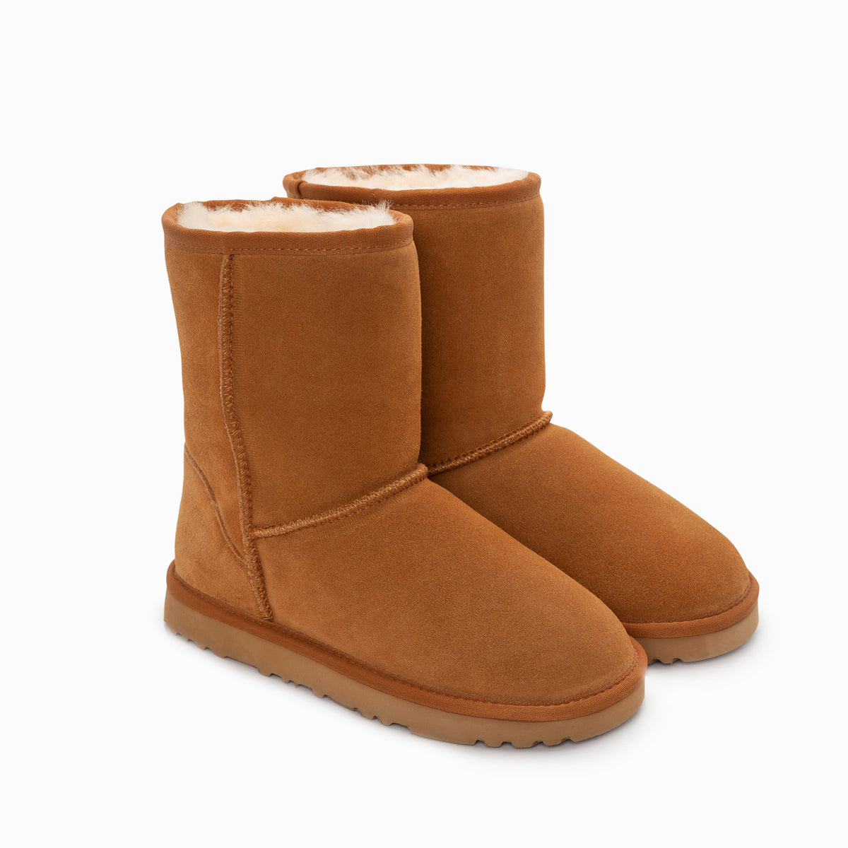 Ugg Boots Genuine Australian Sheepskin Unisex Short - V317-OB661-CHESTNUT-43