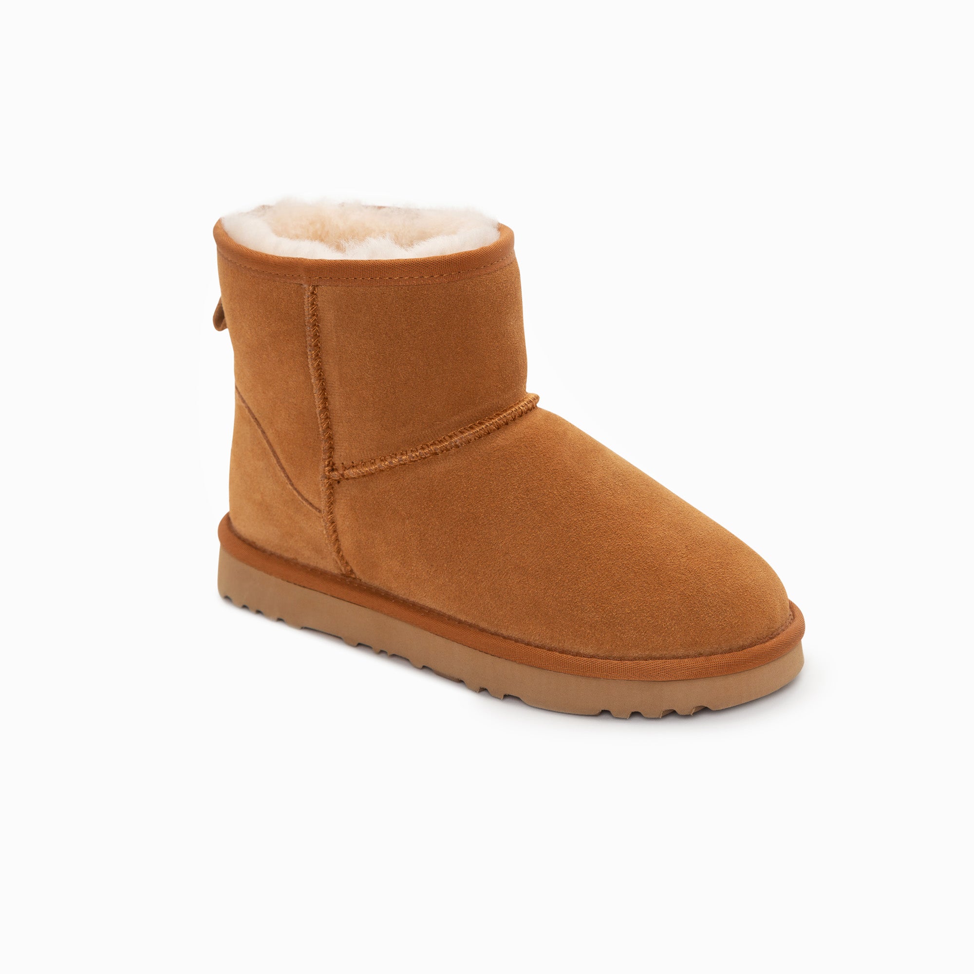 Ugg Boots Genuine Australian Sheepskin Unisex Mini Classic Suede (Chestnut, -