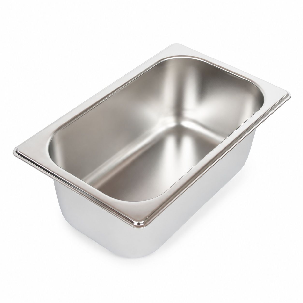 Commercial Stainless Steel GN 1/4 100mm Deep Gastronor - V324-1-4GNPAN-10CM-NLID