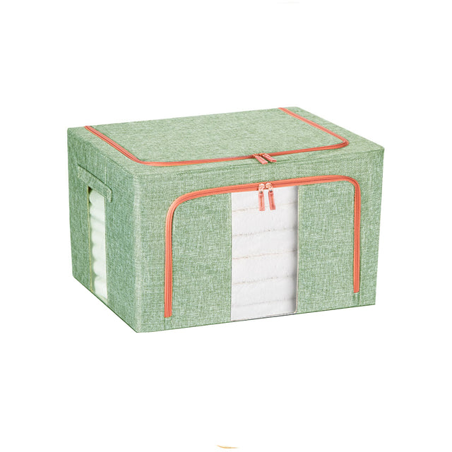 100L Cloth Storage Box Closet Organizer Wardrobe Storage Bag Green