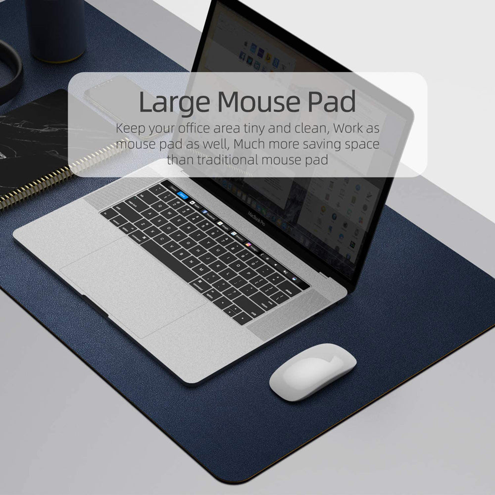 Dark Blue 90cm*45cm Dual Side Office Desk Pad… - V324-COMMP-YELLOW9045