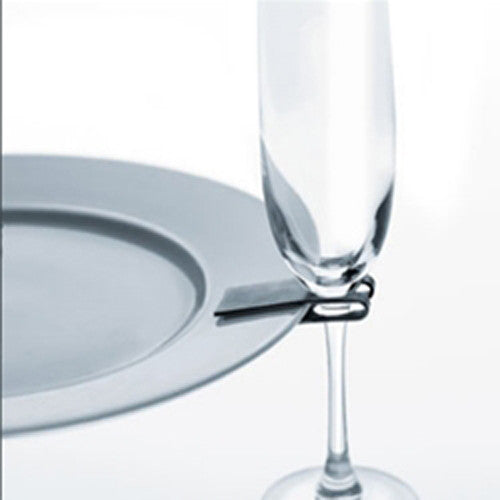 10 pack 75mm White Wine Glass Dinner Lunch Plate Clip Holder Stand Up Buffet